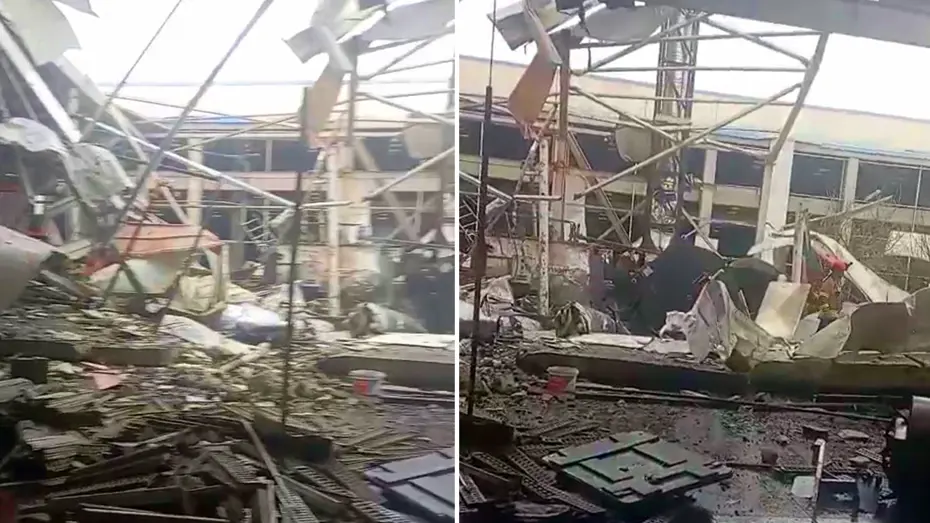 Buhar kazanı patladı, fabrika savaş alanına döndü