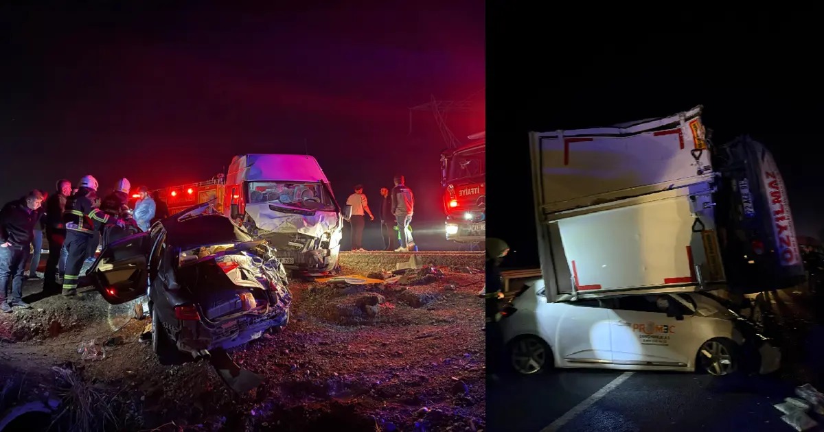 Diyarbakır'da zincirleme trafik kazası: 3 ölü, 7 yaralı