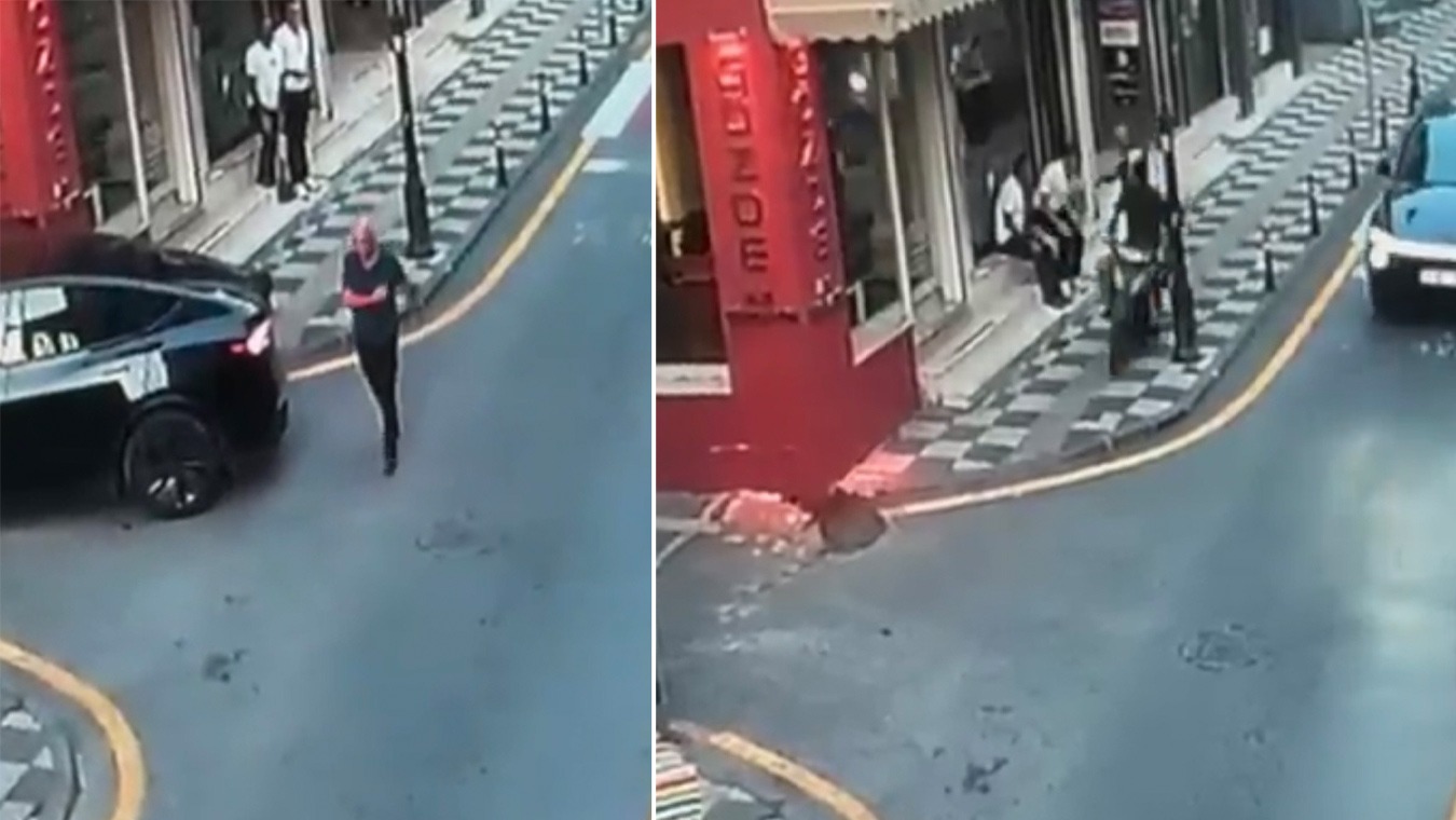 Polisten kaçan motosikletli vali yardımcısına çarptı