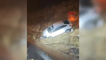 Siirt’te otomobil devrildi: 1 yaralı