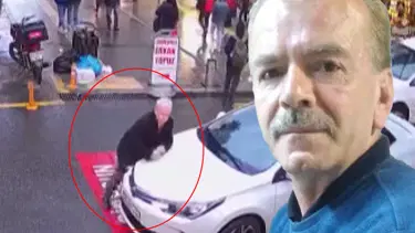 Duran otomobile çarpıp kendisini yere atmıştı. Yaşlı adamın kahreden sonu