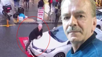 Duran otomobile çarpıp kendisini yere atmıştı. Yaşlı adamın kahreden sonu