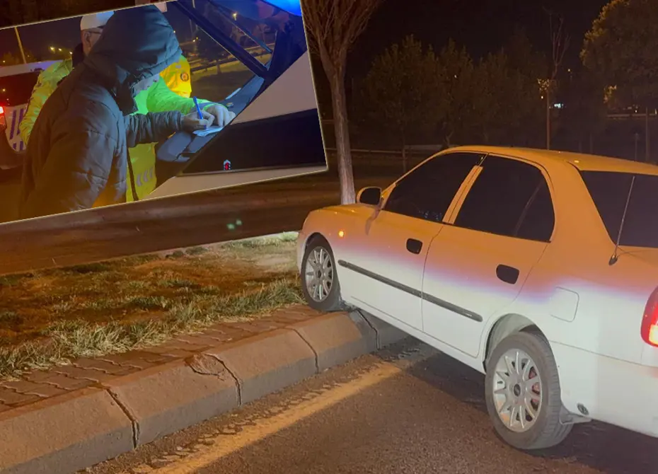 Kaza yaptı, uykuya devam etti