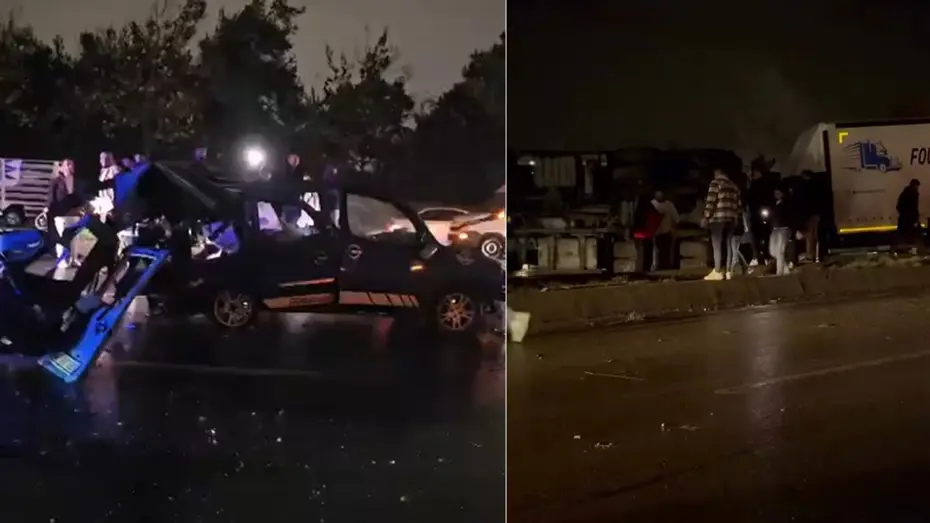 Başakşehir'de beton mikserinin 3 araca çarptığı kazada 2 kişi öldü  