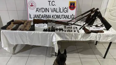 Aydın'da kaçak silah atölyesine baskın