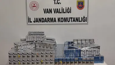 Van&#x27;da kaçak sigara operasyonu...  Binlerce paket ele geçirildi