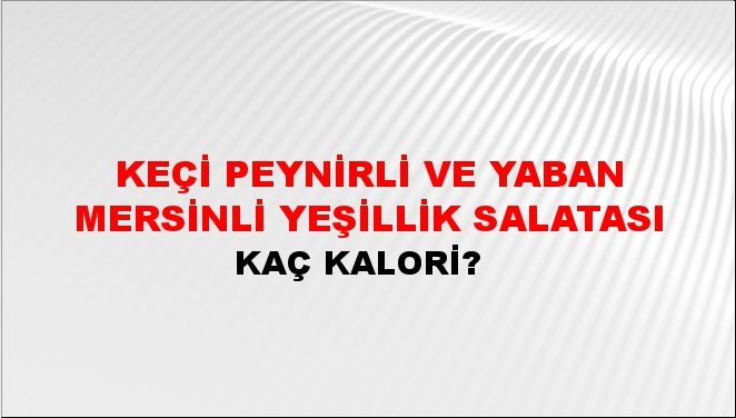 Keçi Peynirli Ve Yaban Mersinli Yeşillik Salatası