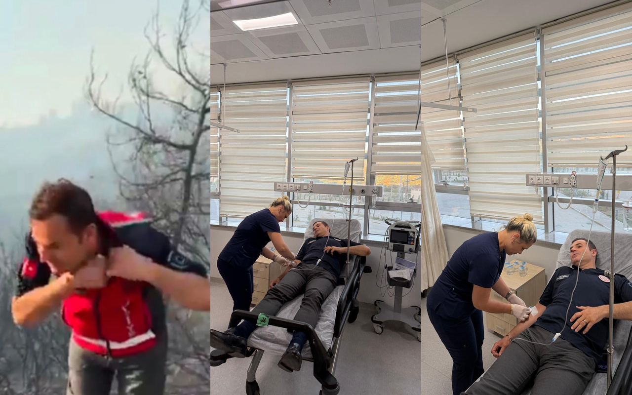 Balıkesir Büyükşehir Belediye Başkanı Akın, yangını anlatırken hafif şekilde yaralandı