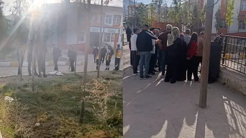 Öğrenci okula tüfekle geldi, veliler okula akın etti