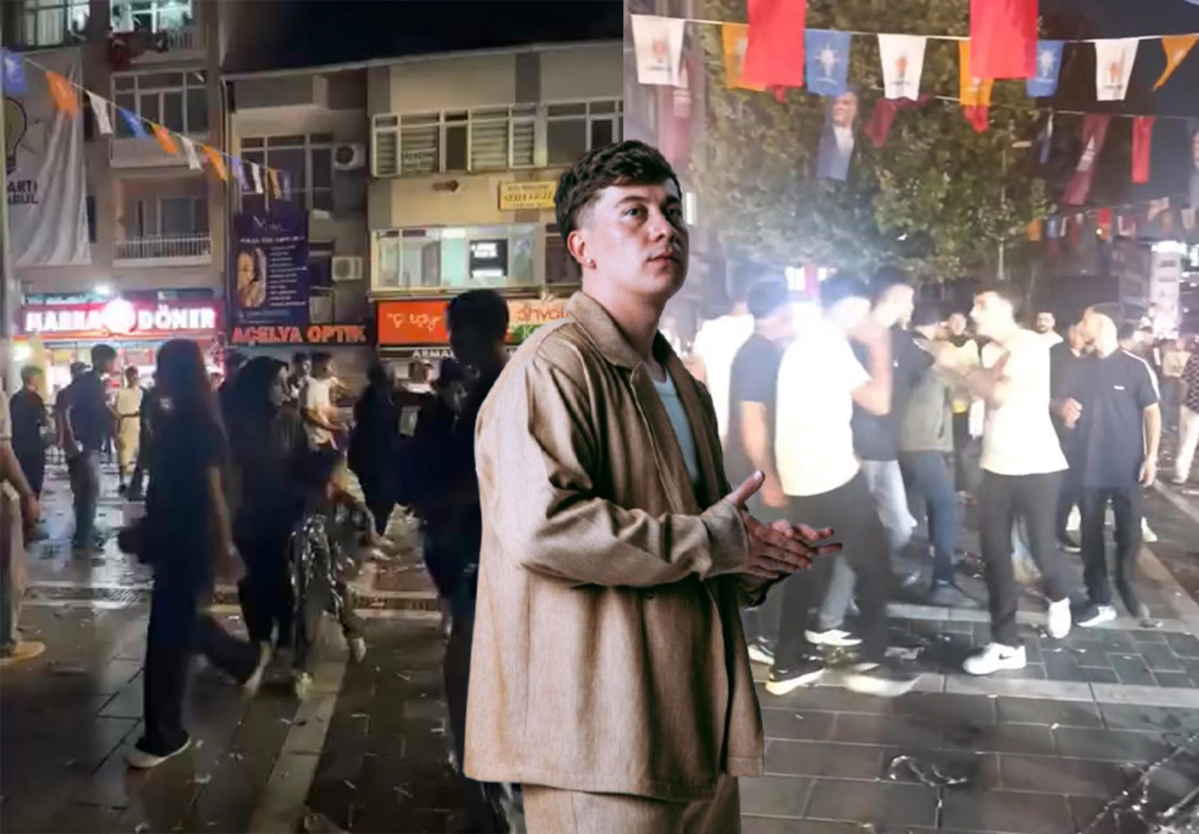 Rapçi Poizi konserinde ortalık karıştı. Tekmeli yumruklu kavgaya polis müdahale etti.