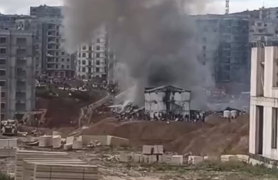 İstanbul'da işçi konteynerinde yangın