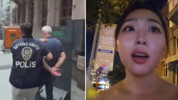 Koreli fenomeni Taksim'de taciz etmişti. Şüpheli yakalandı