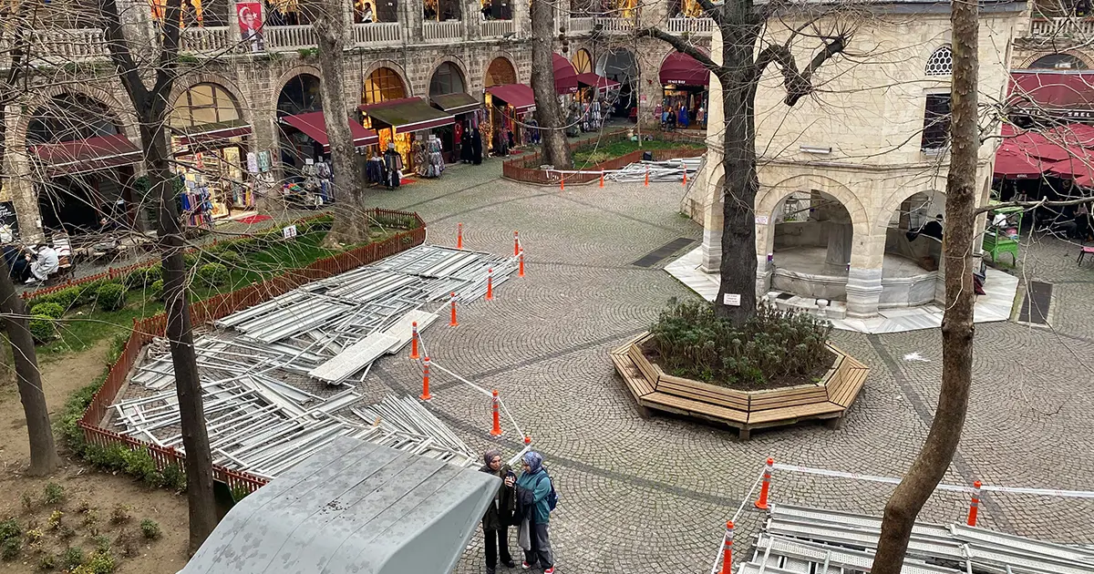 Koza Han'da masa ve sandalye kararın yargıdan yeni karar