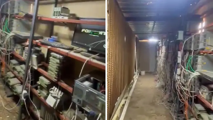 Ahırdan gizli kripto para tesisi çıktı 1