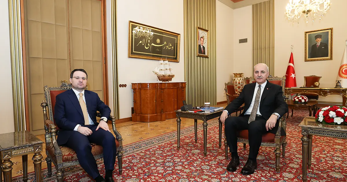 Adalet Bakanı Gürlek'ten Meclis Başkanı Kurtulmuş'a ziyaret