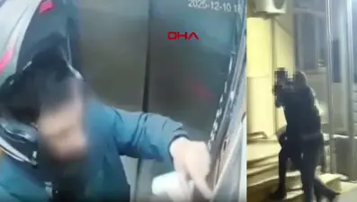 Atatürk’ün portresine tüküren kurye gözaltına alındı