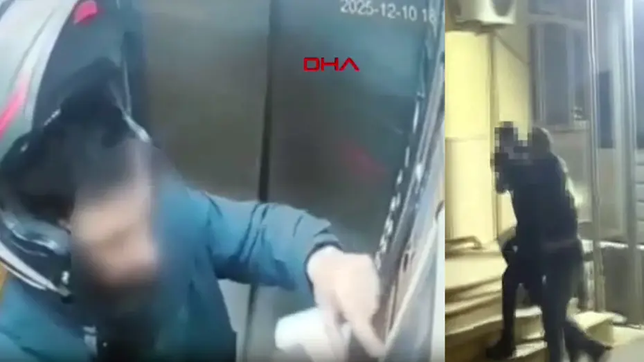 Atatürk’ün portresine tüküren kurye gözaltına alındı