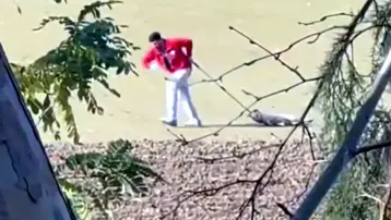 Belediye personelinden köpeğe iple işkence