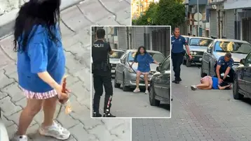 Kılıçlı saldırgan paniği: Ailesine saldırdı, kılıçla sokağa indi