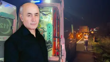 D-100'de araba çarptı, metrelerce savruldu
