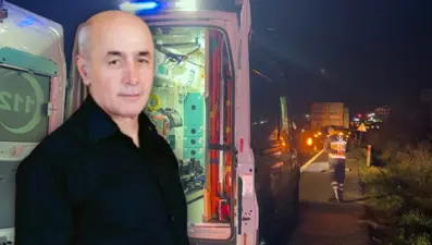 D-100'de araba çarptı, metrelerce savruldu