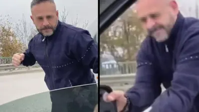 Trafik magandası tutuklandı