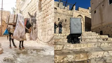 Mardin’de çöp taşıyan eşeklerin yerini paletli araçlar alacak