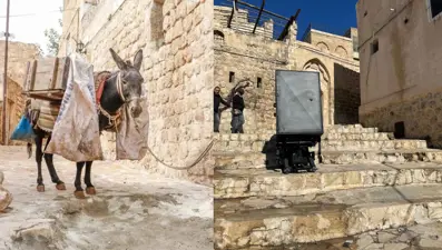 Mardin’de çöp taşıyan eşeklerin yerini paletli araçlar alacak