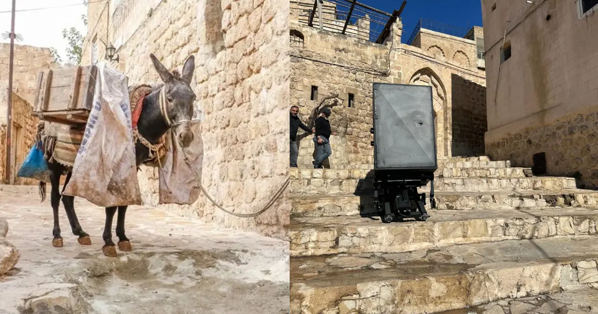 Mardin’de çöp taşıyan eşeklerin yerini paletli araçlar alacak