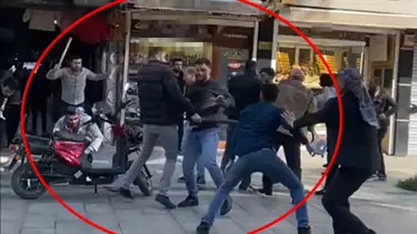 Kuyumcuların bıçaklı sopalı kavgası