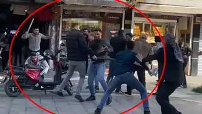 Kuyumcuların bıçaklı sopalı kavgası