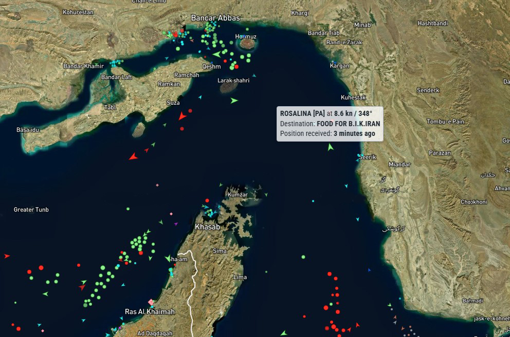 Hürmüz'de korku var. Gemiler 
