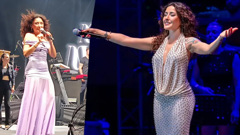 Melek Mosso, Edirne'de. Kırkpınar Festivali'nde konser verdi