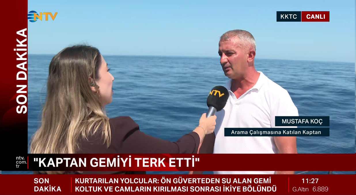 Girne'deki feribot kazasından kurtulanların iddiası doğrulandı: "Kaptanı ben taşıdım"