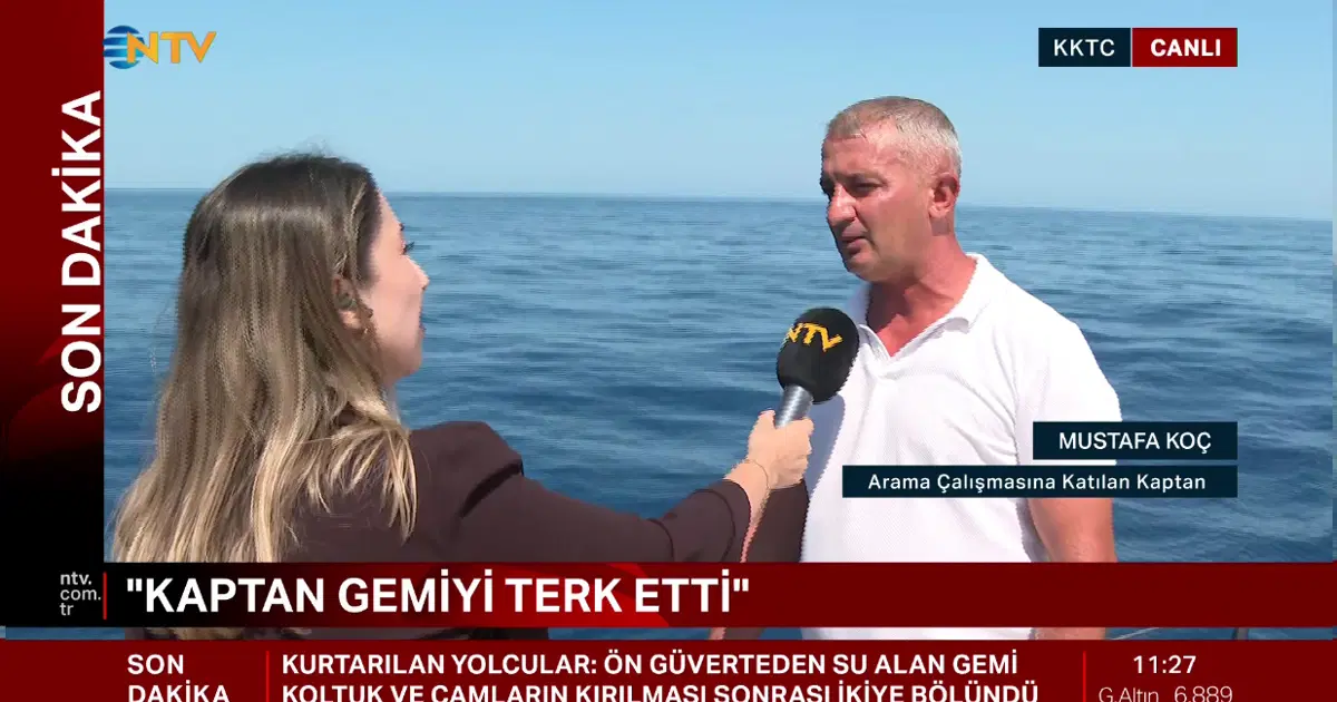 Girne'deki feribot kazasından kurtulanların iddiası doğrulandı: "Kaptanı ben taşıdım"