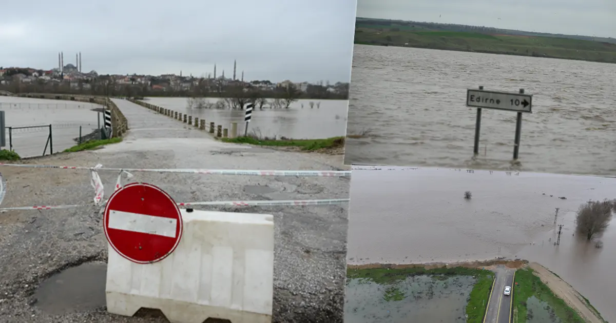 Tarihi köprüler kapatıldı, yüzlerce dönüm su altında kaldı
