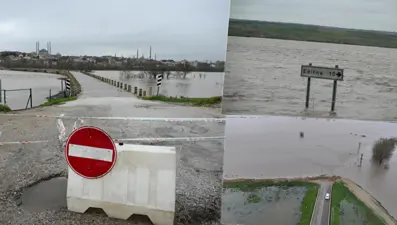 Tarihi köprüler kapatıldı, yüzlerce dönüm su altında kaldı