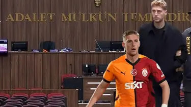 Galatasaraylı futbolcu Metehan Baltacı hakim karşısında