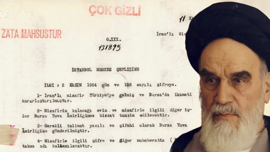 MİT, Humeyni'nin Türkiye'de yaşadığı belgeyi paylaştı. 