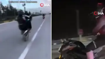 Motosikletlinin sosyal medya şovu pahalıya patladı
