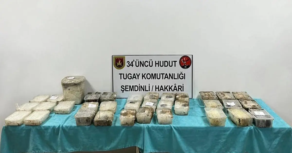 İran hudut hattında kilolarca uyuşturucu ele geçirildi