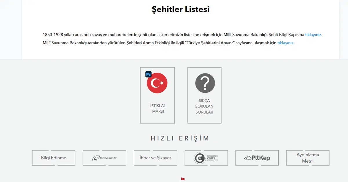 "Dedem nerede şehit oldu?": İşte MSB şehit bilgisi sorgulama ekranı