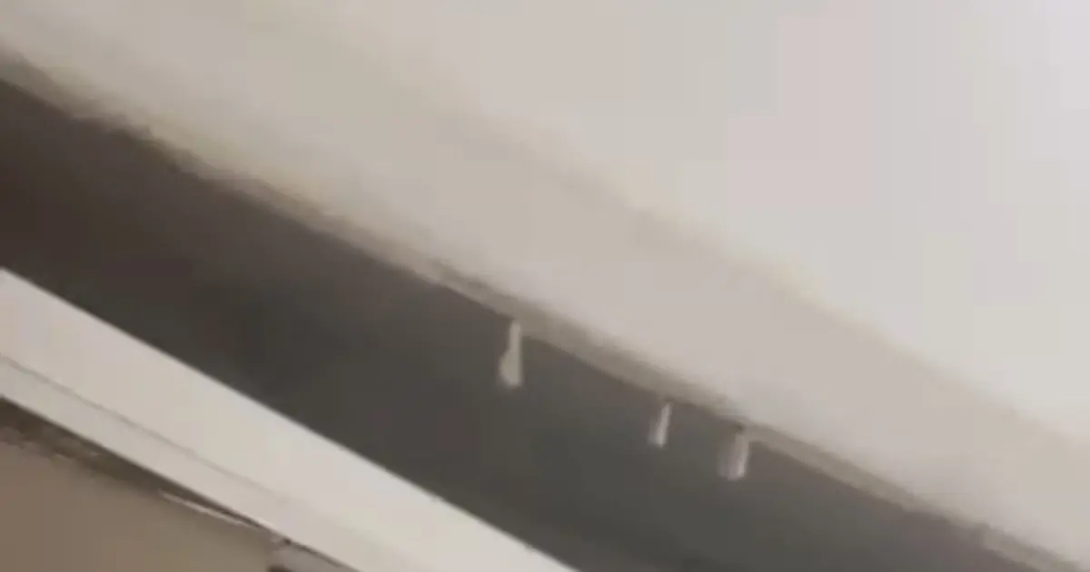 Bursa'da korkutan olay. Yeni binada mutfak tavanı çöktü