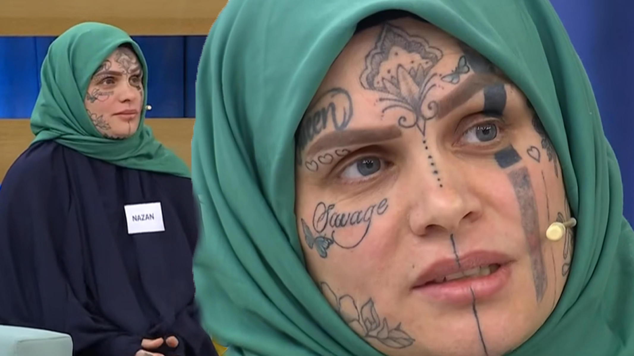 Sosyal medyanın gündeminde. Kim bu yüzü dövmeli kadın?