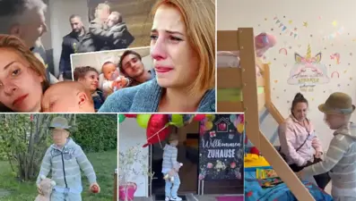 7 yıllık esarette mutlu son. Türkiye'nin konuştuğu çocuk annesi ile birlikte Almanya'da