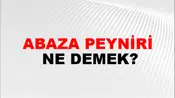 Abaza Peyniri
