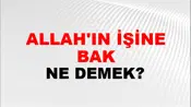 Allah'ın İşine Bak