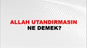 Allah Utandırmasın