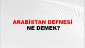 Arabistan Defnesi