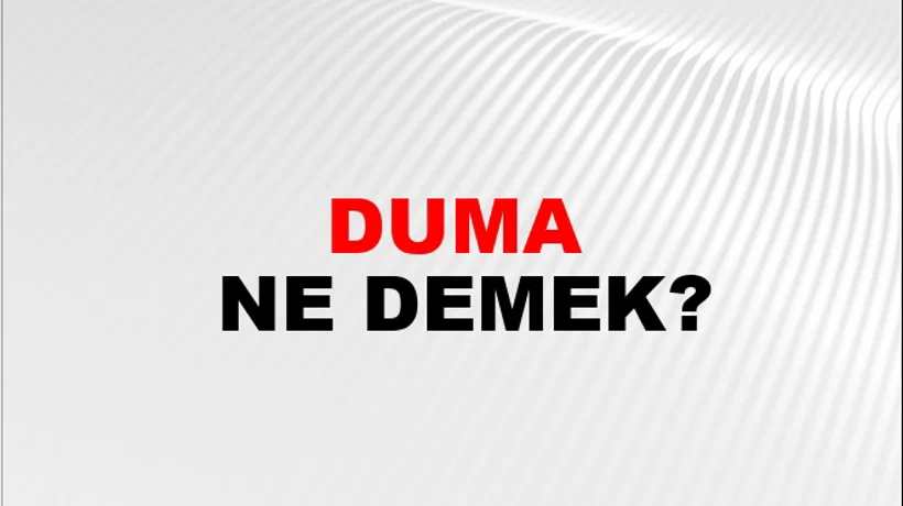 Duma Duma